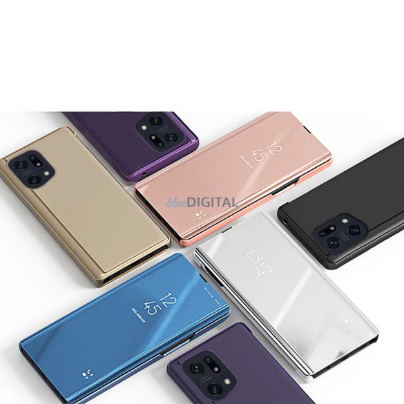 Clear View Husă Husă pentru Oppo Find X5 Pro Husă cu o clapă negru