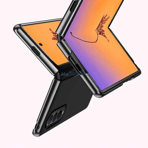 Husă pentru Samsung Galaxy Z Fold 4 cu cadru metalic roz