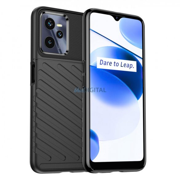 Husa Thunder Case pentru husa blindata din silicon Realme C35 neagra