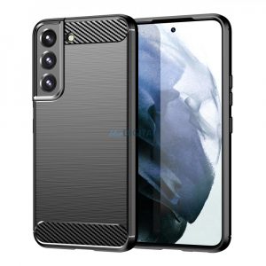 Carbon husă husă pentru Samsung Galaxy S23+ silicon flexibil carbon Husă negru