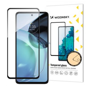 Wozinsky Full Glue Tempered sticlă Folie securizată pentru Motorola Moto G72 9H Full Screen protecțiecu cadru negru