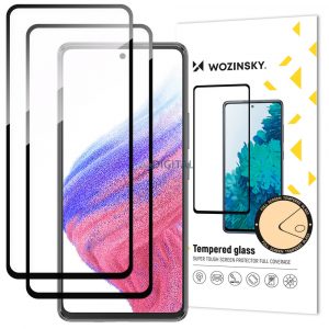 Wozinsky Full Glue Folie securizată Samsung Galaxy A54 5G 9H Full Screen Folie securizată cu cadru negru