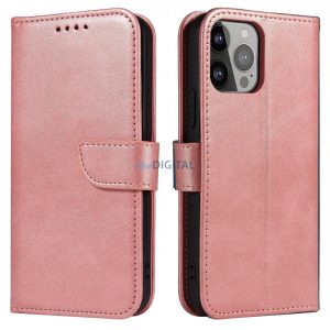 Husă magnetică pentru Samsung Galaxy A34 5G Husă cu Flip Wallet Stand Roz