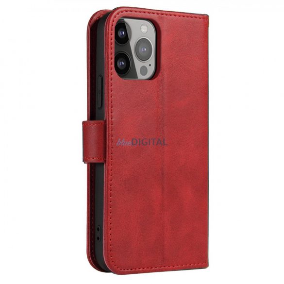 Husă Magnet Case pentru Samsung Galaxy S23+, husă cu clapă, suport portofel roșu