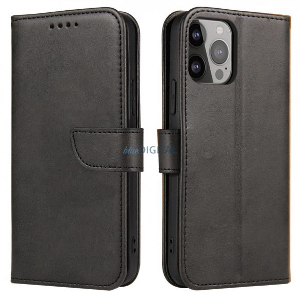 Husă magnetică pentru Samsung Galaxy S23 Ultra flip Husă wallet stand negru