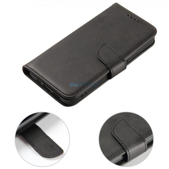 Husă magnetică pentru Samsung Galaxy S23 Ultra flip Husă wallet stand negru