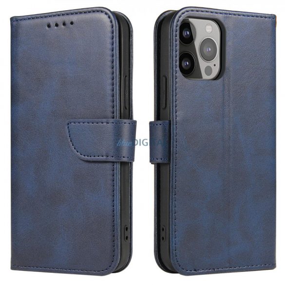 Husă magnetică pentru Samsung Galaxy S23 Ultra Husă cu Flip Wallet Stand Albastru