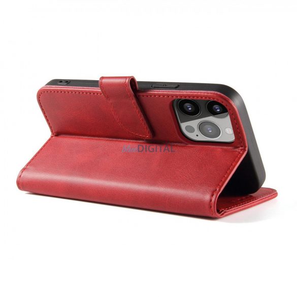 Husă magnetică pentru Samsung Galaxy S23 Ultra flip Husă wallet stand roșu