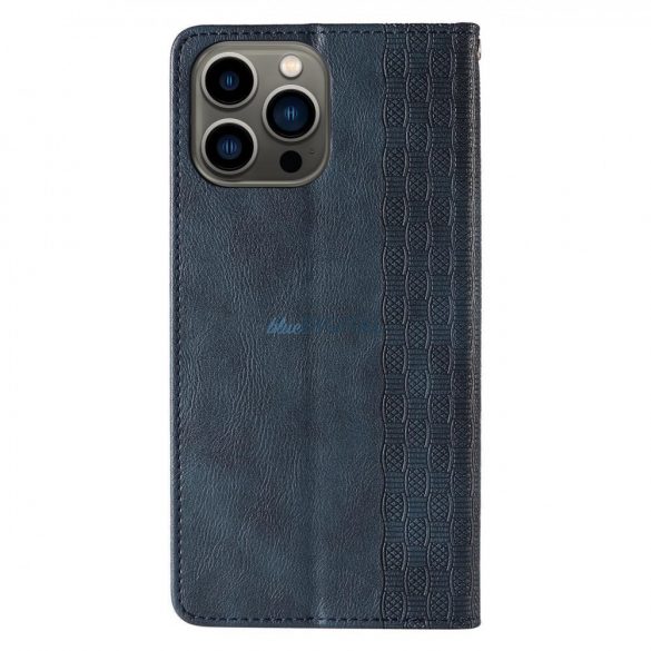 Husă cu curea magnetică pentru Samsung Galaxy S23+ Flip Wallet Mini Suport pentru șnur albastru