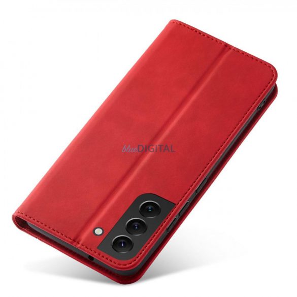 Husă Magnet Fancy pentru Samsung Galaxy S23+ flip Husă wallet stand roșu