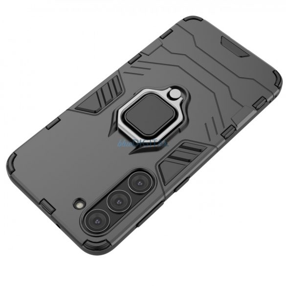 Husă Ring Armor pentru Samsung Galaxy S23+ Husă blindat inel suport magnetic negru