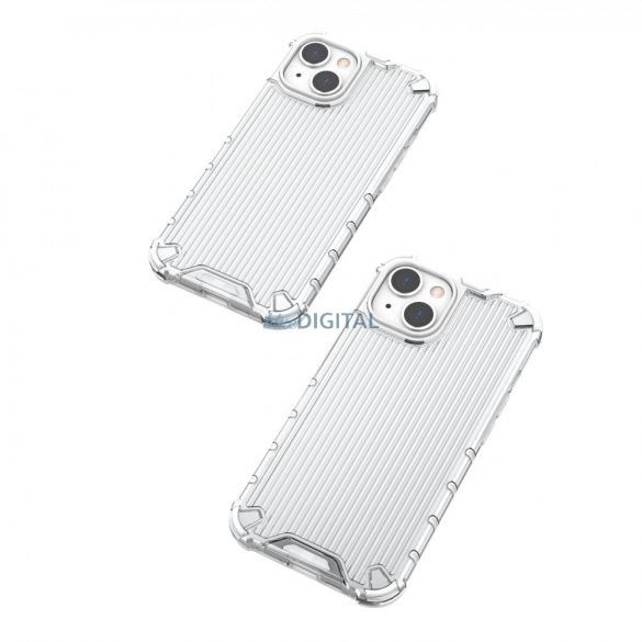 Husa Ombre Protect pentru iPhone 14 Plus husa blindata roz si albastra