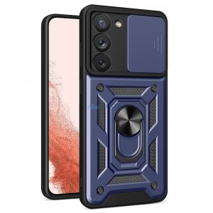 Husă Hybrid Armor Camshield pentru Samsung Galaxy S23+ Husă blindată cu Husă pentru cameră albastră