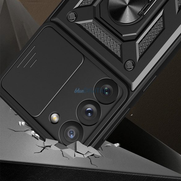 Husă Hybrid Armor Camshield pentru Samsung Galaxy S23 Ultra Armored cu Husă pentru cameră foto negru