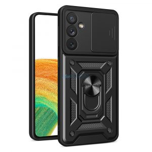 Husă Hybrid Armor Camshield pentru Samsung Galaxy A14 Husă blindată cu Husă pentru cameră foto negru