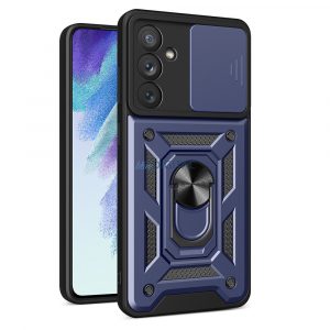 Husă Hybrid Armor Camshield pentru Samsung Galaxy A54 5G Husă blindată cu Husă pentru cameră albastră