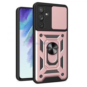 Husă Hybrid Armor Camshield pentru Samsung Galaxy A54 5G Husă blindată cu Husă pentru cameră foto roz