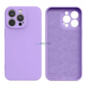 Husă din silicon pentru Samsung Galaxy A14 5G / Galaxy A14 silicon husă violet