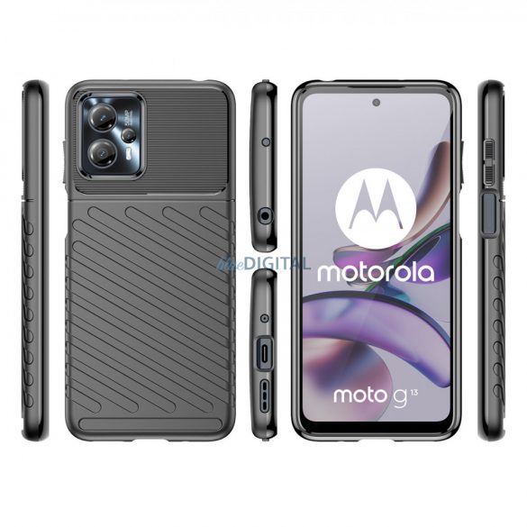 Thunder Husă  pentru Motorola Moto G13 silicon blindată  negru