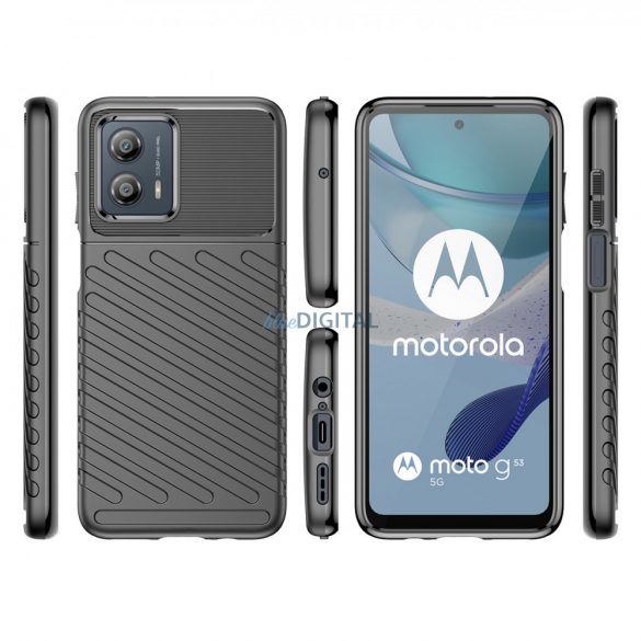 Thunder Husă  pentru Motorola Moto G53 silicon blindată  negru