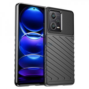 Husa Thunder Case pentru husa blindata din silicon pentru Xiaomi Redmi Note 12 Pro+ neagra