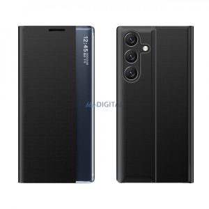 New Sleep Husă pentru Samsung Galaxy A24 4G Husă cu flip stand negru