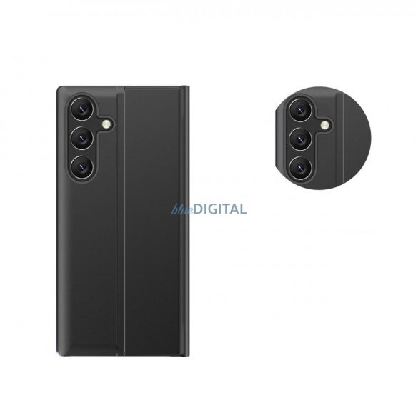 Nou Sleep Husă Husă pentru Xiaomi Redmi 11A / Poco C55 / Redmi 12C Husă cu Flip Stand negru