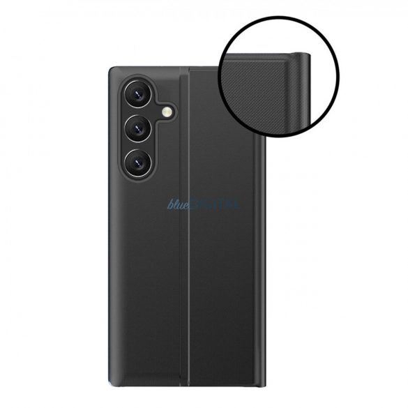 New Sleep Husă husă pentru Xiaomi Redmi Note 12 Pro + Husă cu flip stand negru