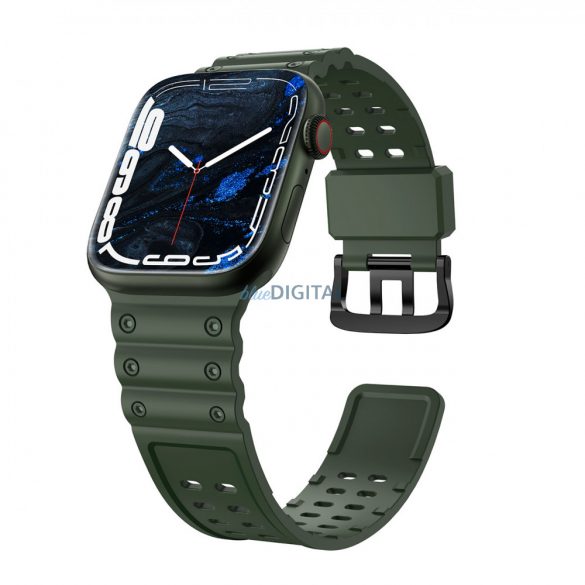 Curea cu protecție triplă curea Apple Watch SE, 9, 8, 7, 6, 5, 4, 3, 2, 1 (41, 40, 38 mm) brățară cu bandă verde