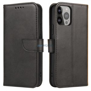 Magnet Husă Husă pentru Xiaomi Redmi Note 12 Pro / Poco X5 Pro 5G Husă cu Flip Wallet Stand negru