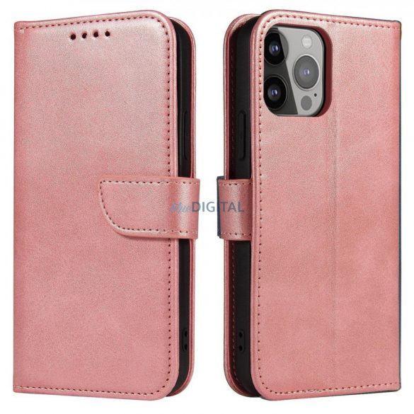 Magnet Husă Husă pentru Xiaomi Redmi Note 12 5G / Poco X5 5G Husă Flip Wallet Stand Roz