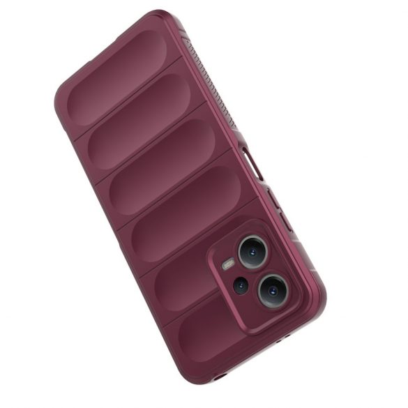 Magic Shield Husă Husă pentru Xiaomi Redmi Note 12 5G / Poco X5 5G Flexible Armor Husă Burgundy