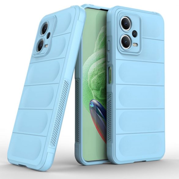 Magic Shield Husă Husă pentru Xiaomi Redmi Note 12 5G / Poco X5 5G Flexible Armor Husă Light Blue