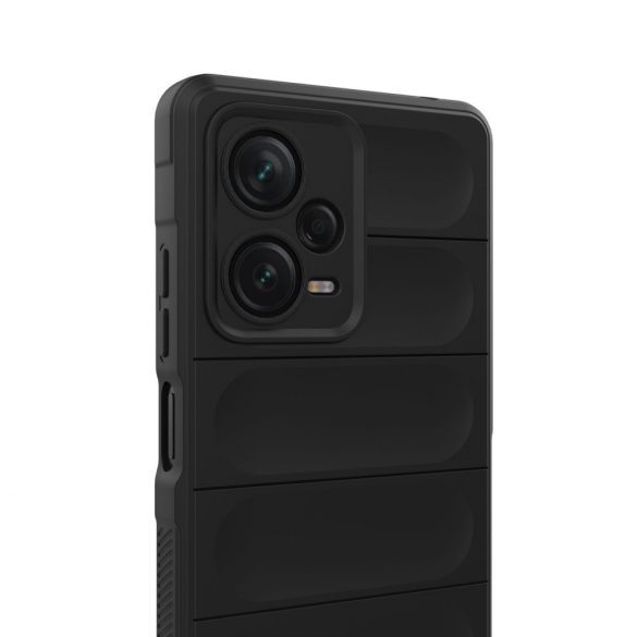 Magic Shield husă pentru Xiaomi Redmi Note 12 Pro + Husă blindat flexibil negru