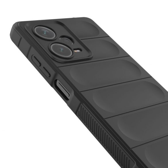 Magic Shield husă pentru Xiaomi Redmi Note 12 Pro + Husă blindat flexibil negru