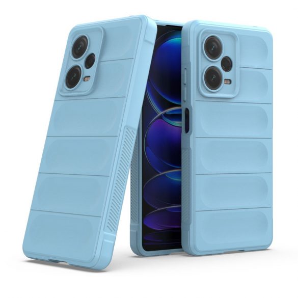 Magic Shield husă pentru Xiaomi Redmi Note 12 Pro + flexibil blindat Husă albastru deschis