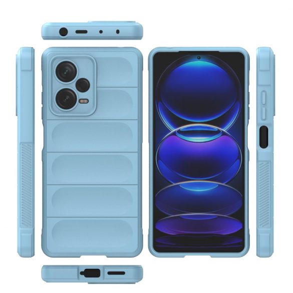 Magic Shield husă pentru Xiaomi Redmi Note 12 Pro + flexibil blindat Husă albastru deschis