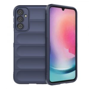 Husă Magic Shield pentru Samsung Galaxy A24 4G Husă blindat flexibil albastru