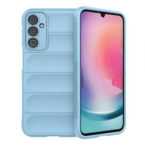 Husă Magic Shield pentru Samsung Galaxy A24 4G Husă blindat flexibil albastru deschis