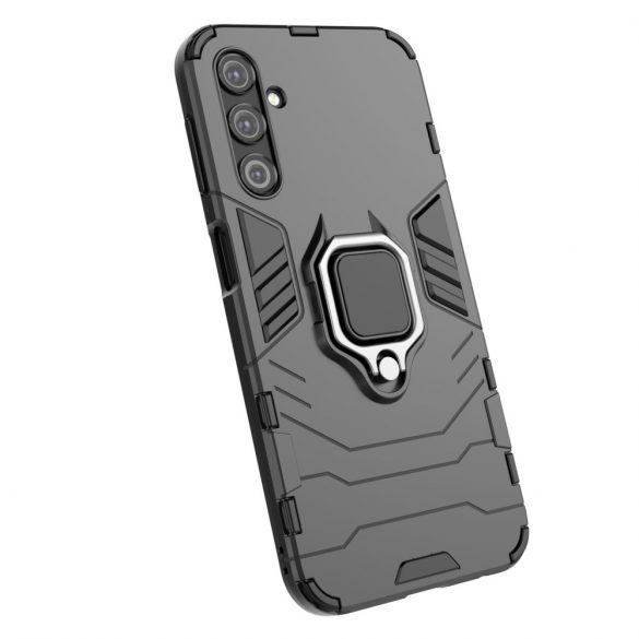 Husă Ring Armor pentru Samsung Galaxy A24 4G Husă blindat inel suport magnetic negru