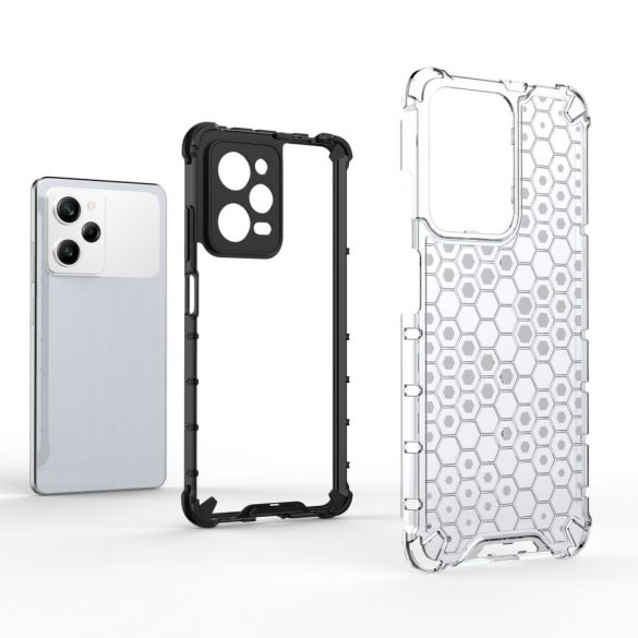 Honeycomb husă pentru Xiaomi Redmi Note 12 Pro / Poco X5 Pro 5G Husă hibrid blindat negru