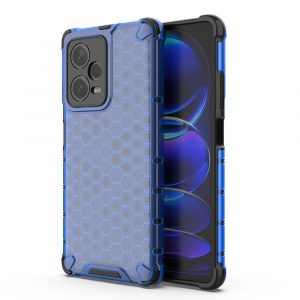 Honeycomb husă pentru Xiaomi Redmi Note 12 Pro + acoperire hibrid blindat albastru