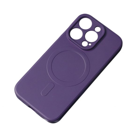 Husa din silicon pentru iPhone 13 Pro Magsafe - violet