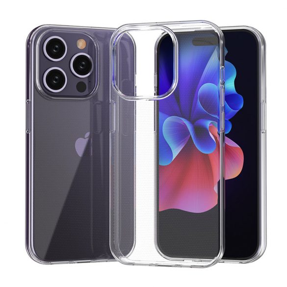 Husă pentru iPhone 15 Pro din seria Ultra Clear în culoare transparentă