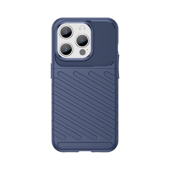 Husa blindata pentru iPhone 15 Pro Thunder - albastra