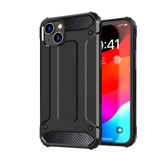 Husă iPhone 15 Hybrid Armor - negru