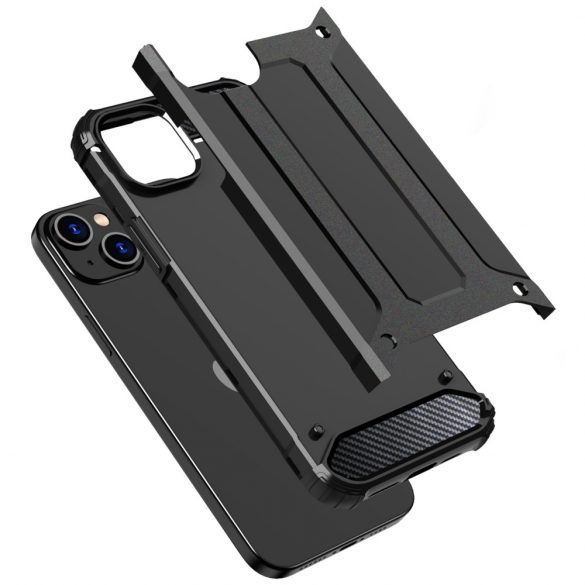 Husă iPhone 15 Hybrid Armor - negru