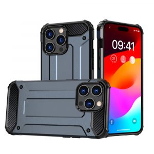 Husa Hybrid Armor pentru iPhone 15 Pro Max - albastra