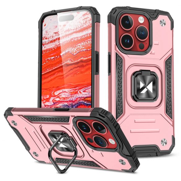 Husa Wozinsky Ring Armor iPhone 15 Pro Max Ring Armor - Aur