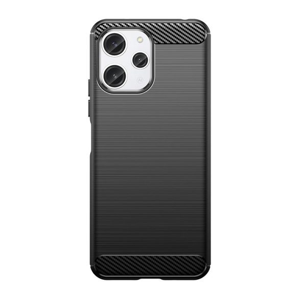 Husă flexibilă cu model de carbon pentru Xiaomi Redmi 12 Carbon Husă - negru